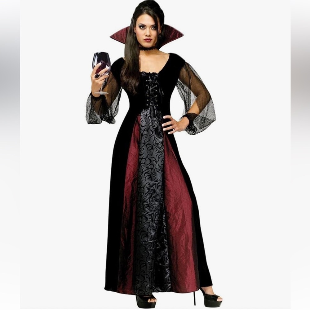Fun World Disfraces Goth Maiden Vamp Womens size XL Costume /Dress